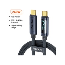 Toockitoocki 240w Usb C Şarj Kablosu Pd 3.1 Hızlı Şarj Iphone Uyumlu 15/16 Xiaomi 12/13 Samsung S23 Macbookbej1m