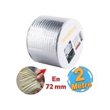 Çamur Bant Çatı İzolasyon Ses Su Yalıtım Tamir Sakız Bandı Gri 72 Mm X 2 Metre 1 Adet