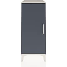Hyperion Komodin 2 Raflı Tek Kapaklı 44x44x106 Aytaşı-antrasit Aytaşı