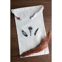 20x30cm - 2 Adet Keten Bakliyat Çok Amaçlı Kese - Saklama Torbası