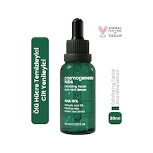 Cosmogenesis Labs AHA %10 BHA %2 Peeling Etkili Serum 30ml - Cilt Yenileyici Ölü Hücre Temizleyici Yeşil Çay Vegan