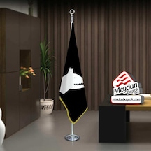 Göktürk Kağanlığı Bayrak -ofis -makam-toplantı Odaları -direkli -saçaklı Makam Bayrağı 1