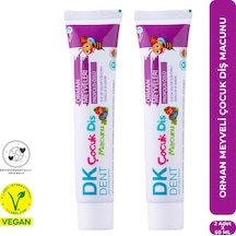 Dkdent Orman Meyveli Florürsüz Çocuk Diş Macunu 50 Ml X 2 Adet Çürük Önleyici