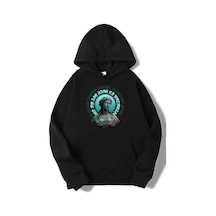 Brz Collection Unisex Oversize Heaven Hoodie Siyah