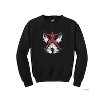 Deadpool Blood Angel Siyah Sweatshirt