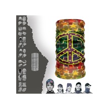 E Taktik Retro Saykodelik Desenli Boyunluk Dikişsiz Tüp Maske Buff Baf Saç Bandı Uv+50 Yansıtıcı 4 Mevsim Yarı Termal Üründür Çok Renkli - 916390179 Çok Renkli