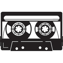 Nostaljik Kaset Sticker 20 X 12 Cm