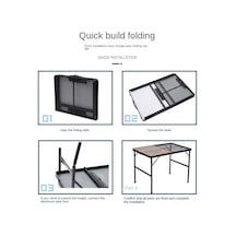 Madfox Eazy Katlanır Kamp Masası Izgaralı 001