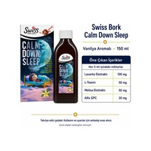 Swiss Bork Calm Down Sleep Vanilya Aromalı Sıvı Takviye 150 Ml