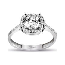 Tektaş Beyaz Altın Modern Kare Baget Tarz