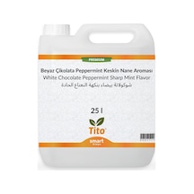 Premium Beyaz Çikolata Peppermint Keskin Nane Aroması 25 Litre