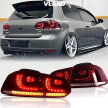 Vw Golf 6 2009-2010-2011 Mk6 Kırmızı R20 Ledli Arka Stop