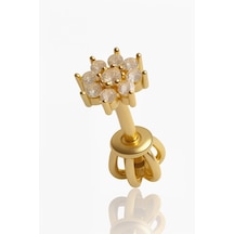 14 Ayar Altın Piercing Tragus Küpe T034