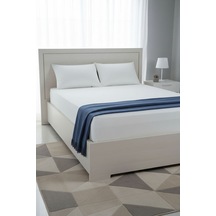 %100 Pamuk Ranforce Premium King Size Lastikli Çarşaf Seti - Beya Beyaz