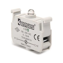 Emas CBY Yedek LED'li 100-230V AC Yeşil Sinyal Blok