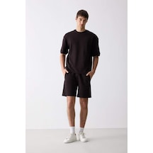 DeFacto Regular Fit Düz Paça Şort D9769AX25SMBN337