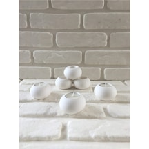 Bernami Vazo Pinterest Dekoratif Yuvarlak Beton 6'lı Mumluk Seti Boyasız Diğer