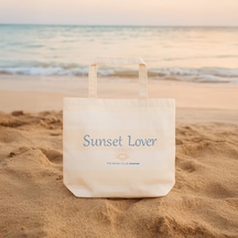 Soft Sunset Lover Çanta - Ekru - 50x45 Cm Çok renkli