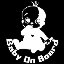 Araba Bebe Var Hologram Sticker 2