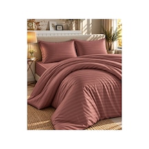 Pamuk Saten Soft Touch Premium Çift Kişilik Özel Kutulu Nevresim Takımı Seti 4 Parça Kiremit - 943622227 Kiremit