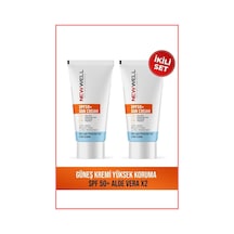 2 Adet Güneş Kremi Yüksek Koruma Spf 50+ Aloe Vera
