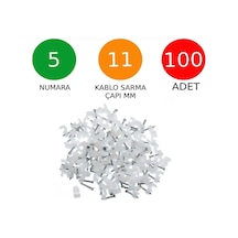 Beton Çivili Tutucu Kroşe No: 1 100 Adet 4mm - 749661574