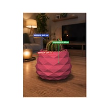 Geometrik Mini Kaktüs Saksısı Dekoratif Masa Üstü Saksı 3d Baskı