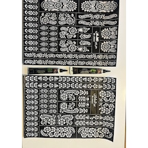 2 sayfa büyük boy kına deseni 2 tüp kına çiçekli desenler