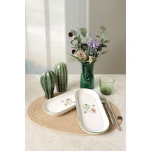 Lexroo Rose Line Noyan Kayık Tabak 26 Cm 2 Adet 22913 Çok Renkli