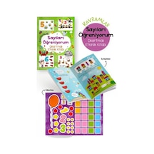 Kavramlar Sayıları Öğreniyorum Çıkartmalı Etkinlik Kitabı - 3 Yaş +