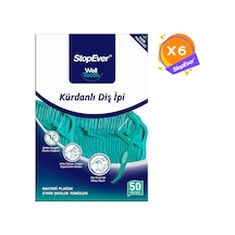 Stopever Well Tooth Kürdanlı Diş İpi & Nane Ferahlığı 6 x 50'li