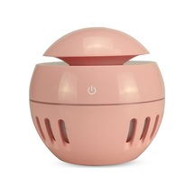 Rogfer Ahşap Tahıl Usb İçi Boş Nemlendirici Yedi Renkli Aromaterapi Lambası Uzaktan Kumandalı Otomatik Alkol Püskürtücü Pembe - Diğer