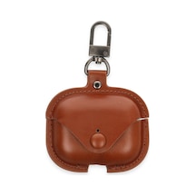 Ilkeshop Newface Airpods 3 3.nesil Çanta Deri Kılıf - Taba