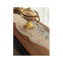 Krem Renk Runner 115x35cm Diğer