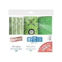 Koroplast Çok Amaçlı Mikrofiber Temizlik Bezi 3'lü Ekonomik Paket, Yağ &amp Kir Sökücü, İz Bırakmaz, Ekstra E Genel