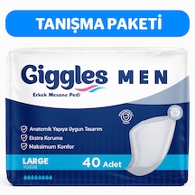 Giggles Yetişkin Erkek Mesane Pedi - L Beden - 2 Paket 40 Adet L