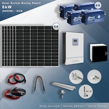 Matech 8 KW Solar Paket Sistem 8000W/gün