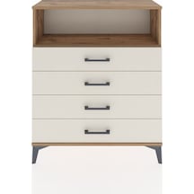 Arges Şifonyer Tek Raflı 4 Çekmeceli 88x30x106 Çam-aytaşı Atlas Çam