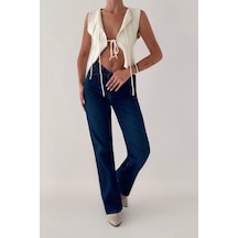 Lacarino 7596 Kadın Jean Pantolon Dark Blue