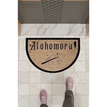 Rugmood Modern Dijital Paspas Kahverengi Alohomora Paspas - Kapı Önü Paspası