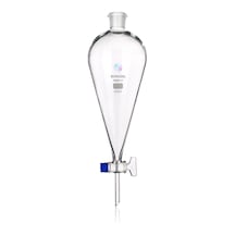 Ayırma Hunisi 1000 Ml - Cam Musluk - Plastik Tıpalı - Borosilikat