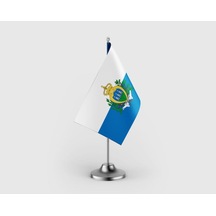 San Marino Devleti Tekli Saten Masa Bayrağı Seti Diğer