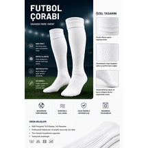 Voltrike Kaliteli Beyaz Uzun Futbol Çorabı Diğer
