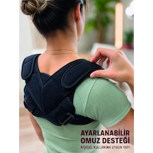 Mey İthalat Klavikula Bandajı Köprücük Kemiği Destekli Dik Duruş Aparatı Ayarlanabilir Sırt Desteği