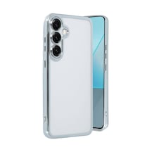 Samsung Galaxy S25 Plus Uyumlu Kılıf Lensli Silikon - Gümüş