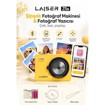 Z5s İnstant Kamera Ve Fotoğraf Yazıcısı - Şipşak Fotoğraf Makinesi-yellow