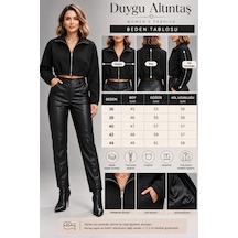 Duygu Altıntaş Kadın Kısa Blazer Ceket Fermuarlı, Astarlı Ve Cepli Siyah - 939583421 Siyah - 939583421 Siyah