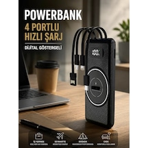 Hızlı Şarj Dijital Göstergeli Powerbankli Çoklu Şarj Özelliği Çr