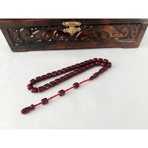 Çubuk Malzemeden Havşalı Fıçı Kesim Sıkma Kehrıbar Tesbih 8x8