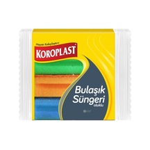 Klasik Oluklu Sünger, 8'li, Renkli